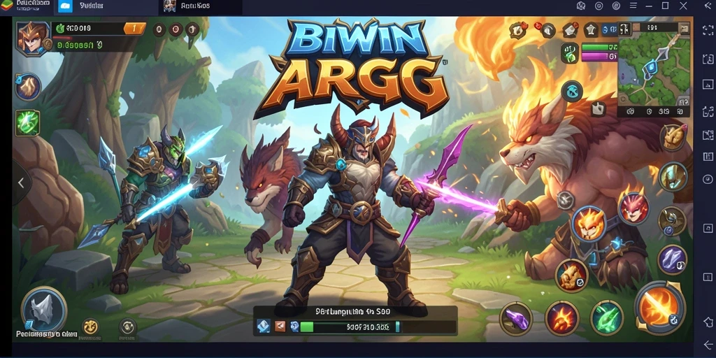 Tangkapan layar gameplay BIWIN dengan aksi pertarungan yang seru.