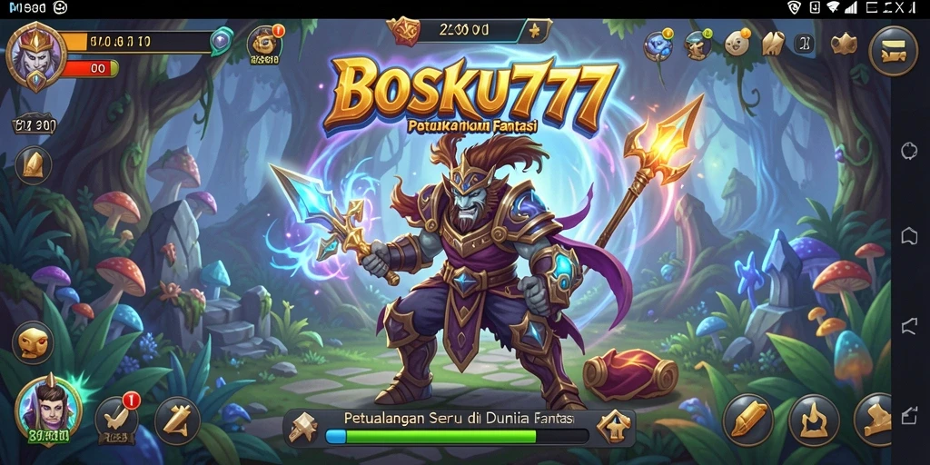 Tampilan aksi seru dalam gameplay BOSKU777.