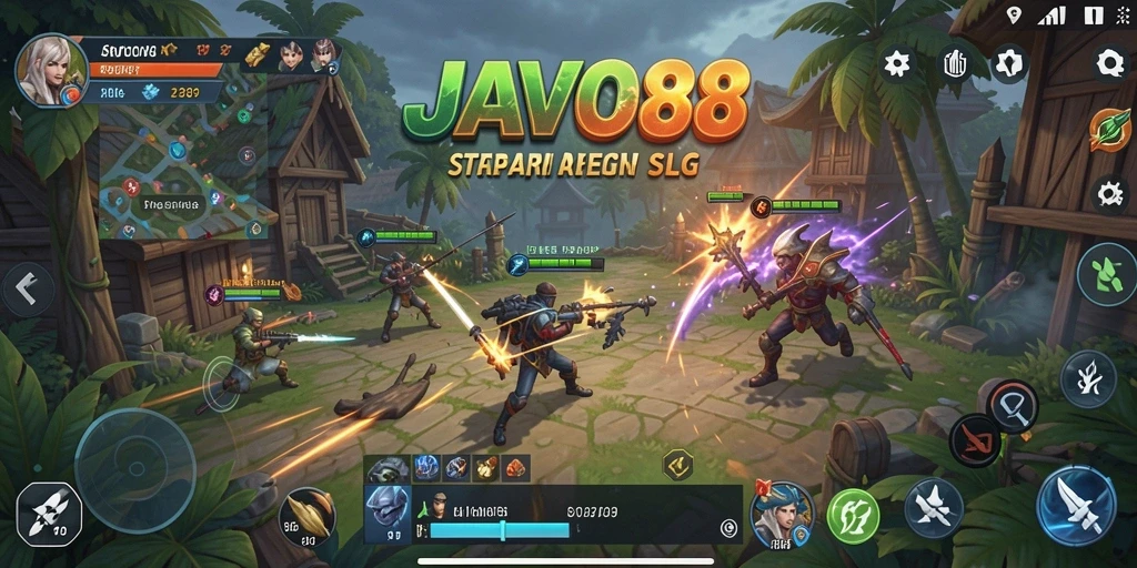 Tangkapan layar <strong>JAVO88</strong> menampilkan pertempuran yang mendebarkan dan strategi yang kompleks.