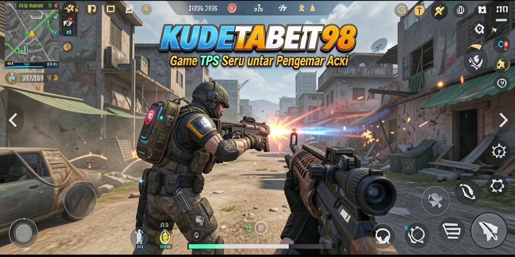 Tangkapan layar dari gameplay KUDETABET98 yang menampilkan pertempuran intens.