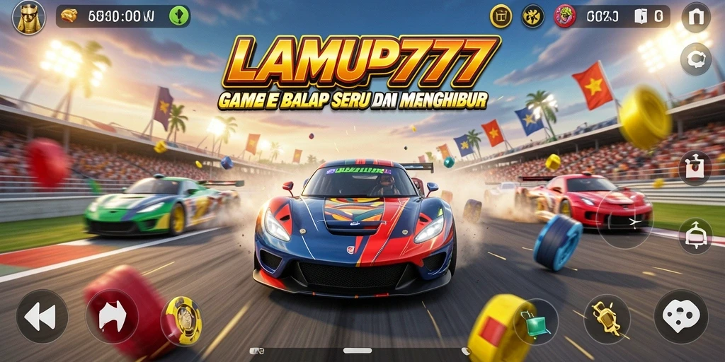 Tampilan menarik dari gameplay balapan LAMPU777.