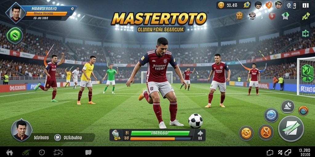 Tampilan menarik gameplay MASTERTOTO dengan momen olahraga intens.