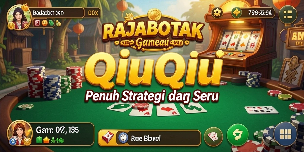 Gameplay QiuQiu yang seru dan mengasyikkan di RAJABOTAK.