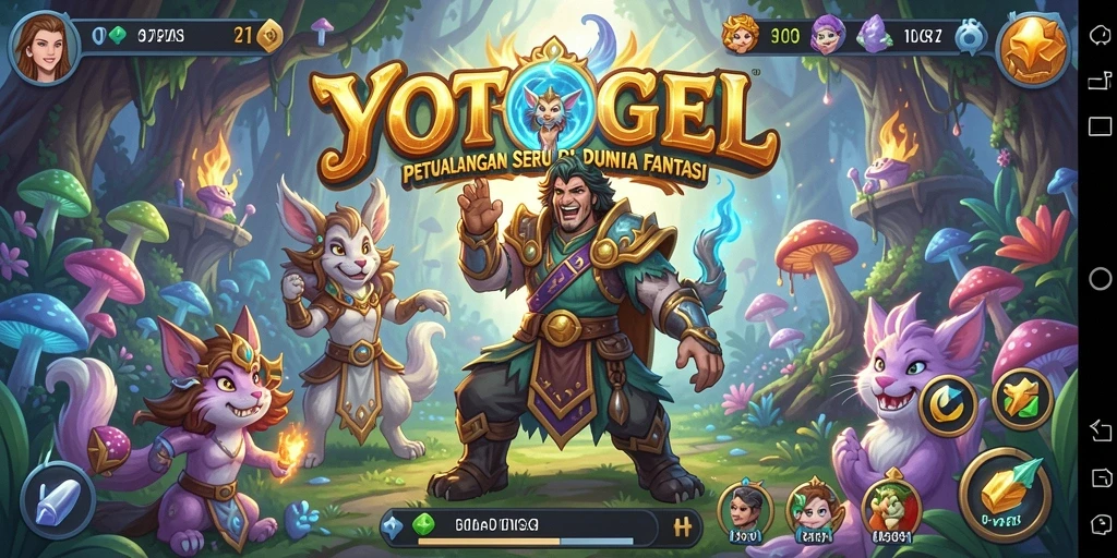 Tampilan gameplay YOTOGEL yang menampilkan aksi seru dalam pertempuran RPG.